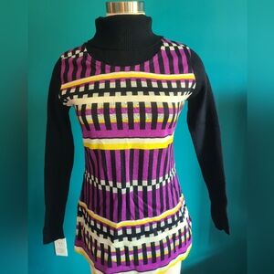 Size medium/ Vintage turtleneck sweater, 1970s sweater, mod, women's vintage